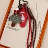 1Pc Christmas Wreath Party Braided Ornaments Mobile Phones Key Accessories Friends Gifts Keyholders Xmas Bag Pendant