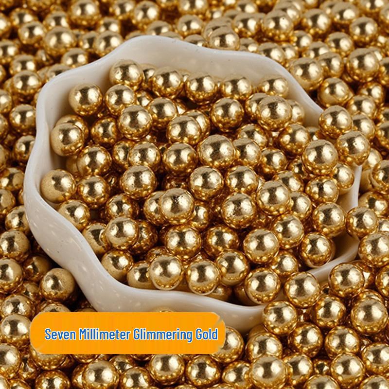 Decorações de Bolo de Pérolas de Açúcar Brancas, Douradas e Prateadas - Bolinhas Redondas para Confeitaria, Sorvete e Panificação - Pérolas de Açúcar Coloridas Mistas em Forma de Agulha.