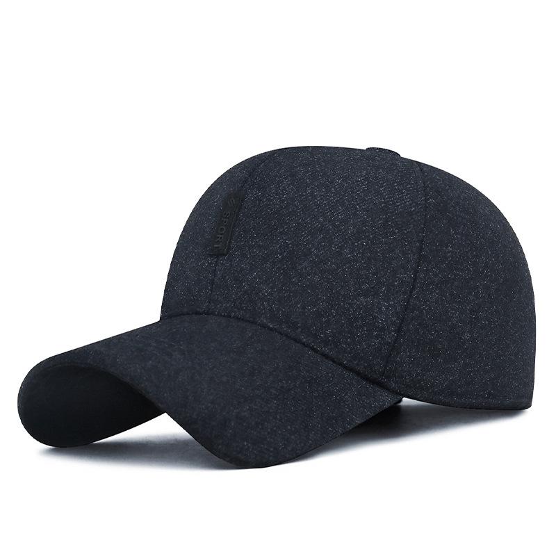 NORTHWOOD Winter Men's Baseball Caps with Plush Thick Ear Protection Outdoor Sports Woolen Warm Cotton Baseball Hats