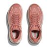 HOKA Clifton 10 Wide Running Size Salmon Pink X Greyish Pink Women's Shoes, 25.0,