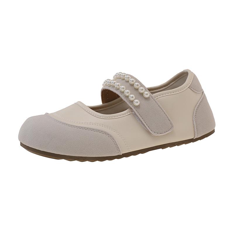 

Korean version of French flat-bottomed silver Mary Jane shoes women s 2025 summer new beautiful skirt small leather shoes single shoes 35