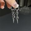 European and American Retro Style Personalized Ring Rivet Earrings Eardrops Women Ins Cold Style Fashion Punk Subculture Earrings