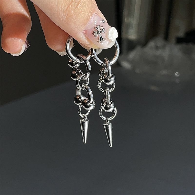 European and American Retro Style Personalized Ring Rivet Earrings Eardrops Women Ins Cold Style Fashion Punk Subculture Earrings