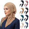 Breathable Pre-Tied Turban Stretch Fabric Bonnet Hat Trendy Head Wrap  Women