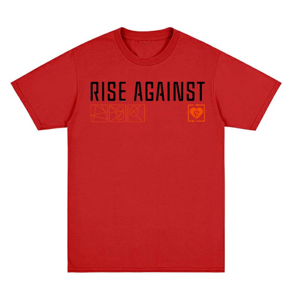 Rise Against Ricochet 2025 New Summer T-shirt Double Sided Printing Grunge Tee-shirt Pop Fashion Tshirt Gothic Clothes