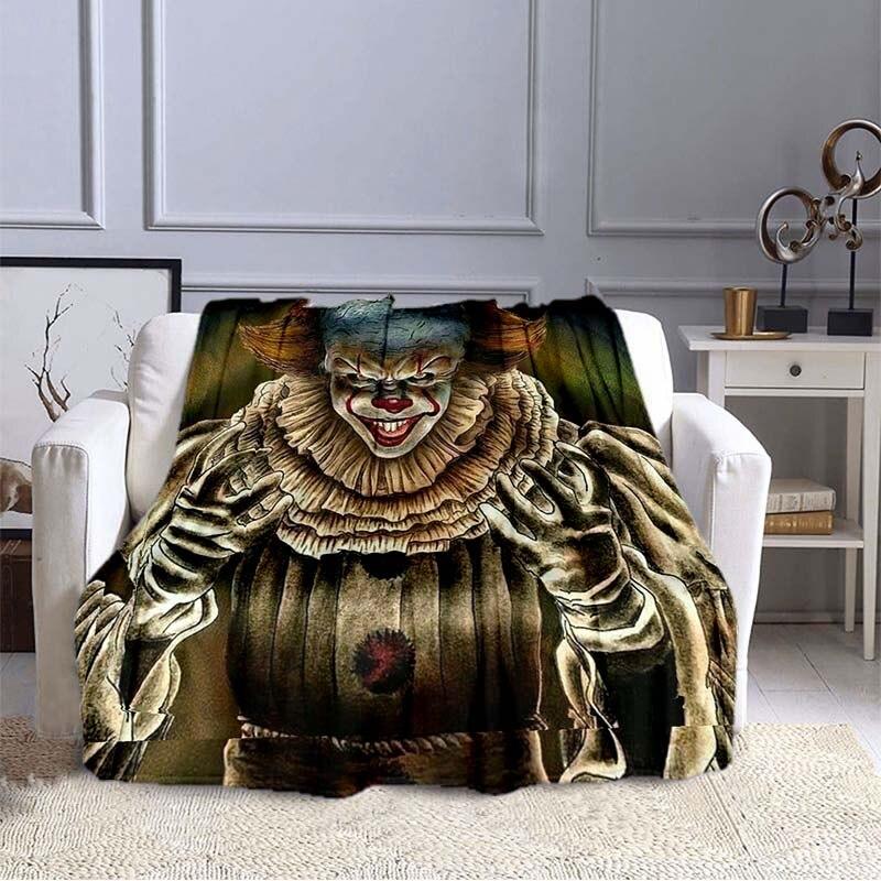 Stephen King's IT : Chapter Two Print Blanket Sofa Bed Blanket Super Soft Warm Blanket Cover Flannel Throw Blanket