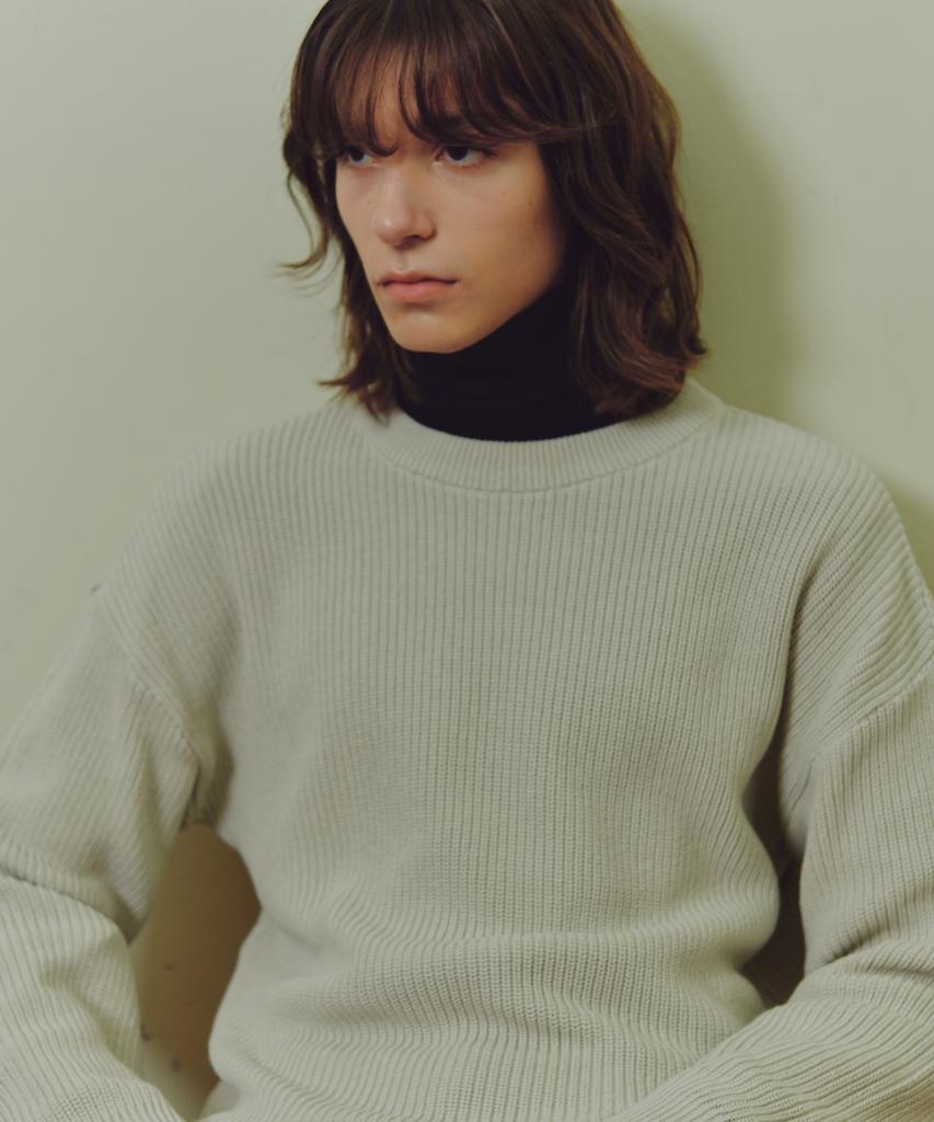 KNITTED Soft Cotton Drop Shoulder Waffle Knit Swiss