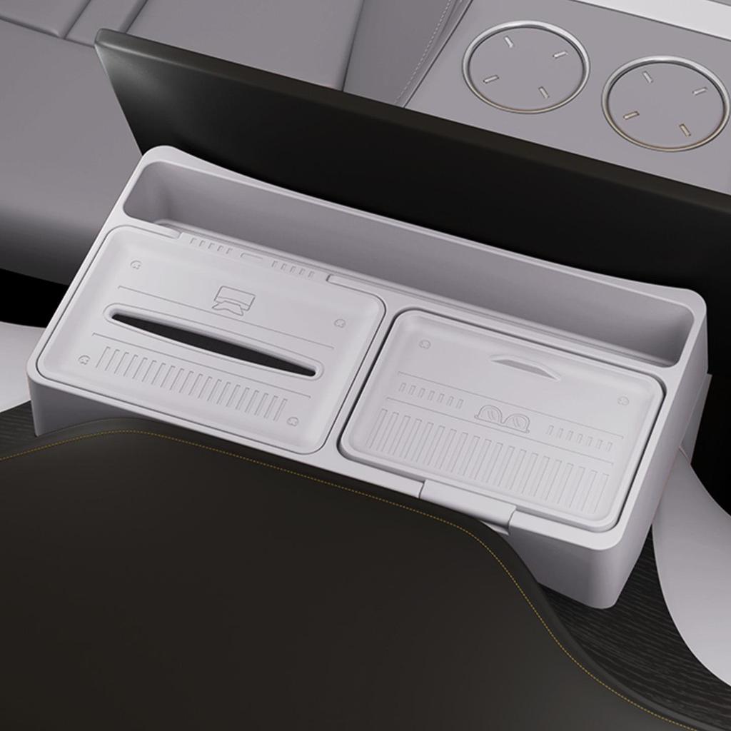 Xiaomi YU7 Car Screen Rear Organizer & Tissue Box - Fits 25 Models, Non-Slip, Anti-Fall Dashboard Storage