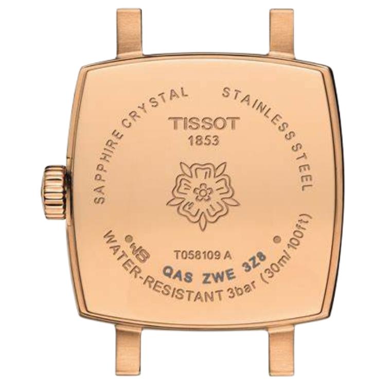 TISSOT SET Quartz Movement 30m Water Resistance Women's Watch 20mm Silver Dial Stainless Steel Case T058.109.36.031.01