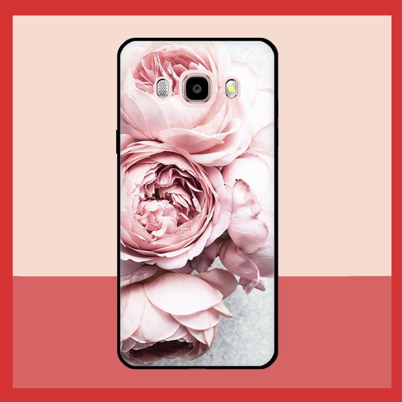Elegant Pink Purple Peony Flower Case For Samsung Galaxy J3 J5 J7 2017 A3 A5 J1 2016 A7 A9 J8 A6 A8 J4 J6 Plus 2018 Coque