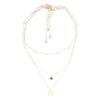 Chic Multi Layer Necklace Featuring High Quality Metal Sequins And Imitation Pearls Ideal For Trendy Occasions