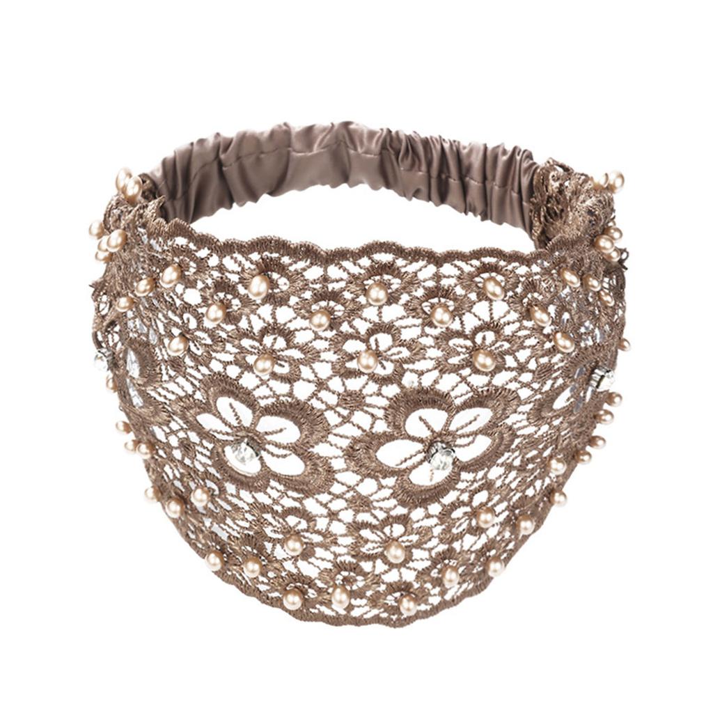 Women's Hair Bands Plum Hollow Wide Edge Anti-Slip Cover White Hair Accessories
