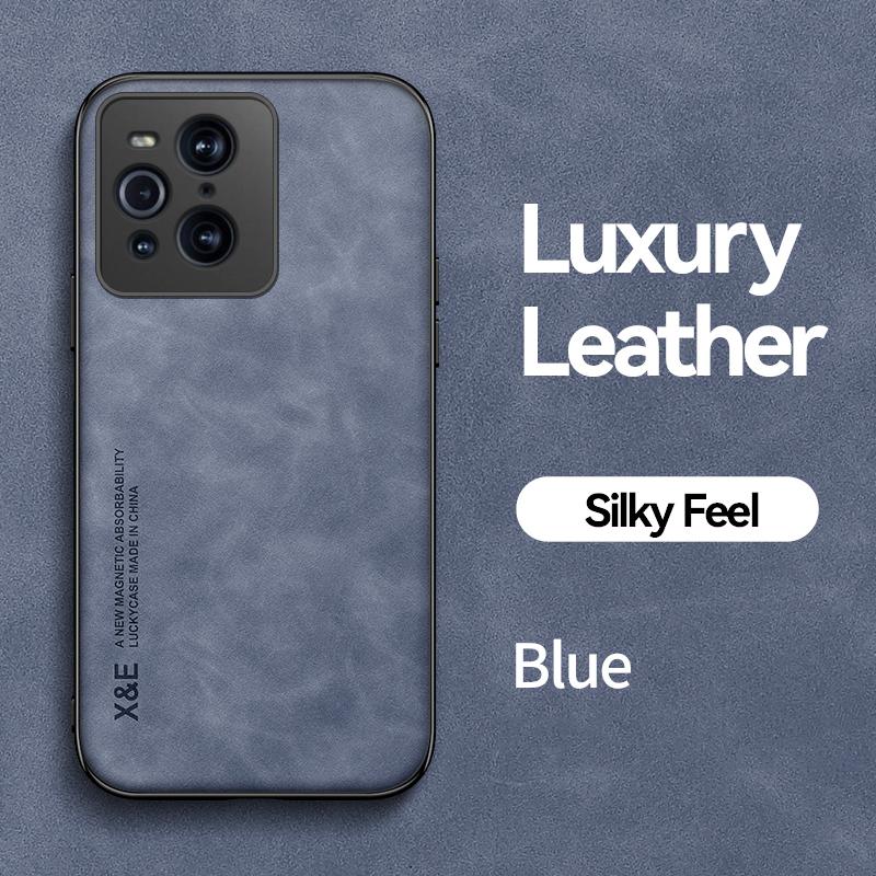 KEYSION Luxusné kožené puzdro pre OPPO Find X5 Pro X5 Lite Silikón + PC nárazuvzdorný zadný kryt telefónu pre OPPO Find X3 X3 Pro X3 Lite
