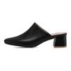 Fashion New Summer Candy Colored Low Heel Outdoor SlippersEuropean and American Women's Simple and Fashionable Coarse Heel Sandals