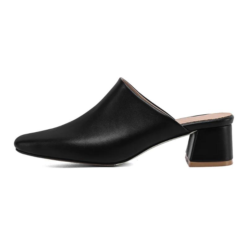 Fashion New Summer Candy Colored Low Heel Outdoor SlippersEuropean and American Women's Simple and Fashionable Coarse Heel Sandals