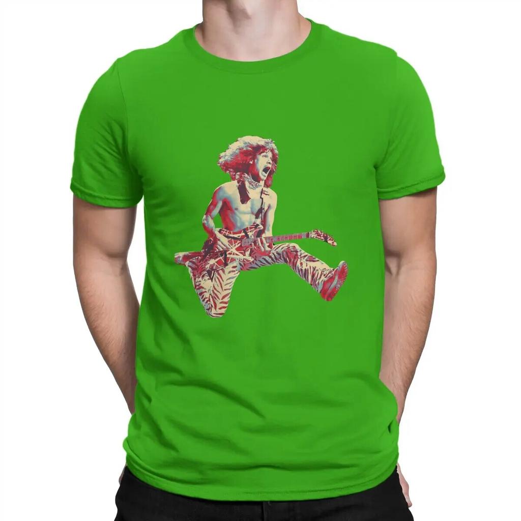 Beliebte Metal Rock Band T-Shirts für Unisex Baumwolle Mode für Unisex T-Shirts O-Ausschnitt Van Halen T-Shirt Kurzarm Kleidung Sommer