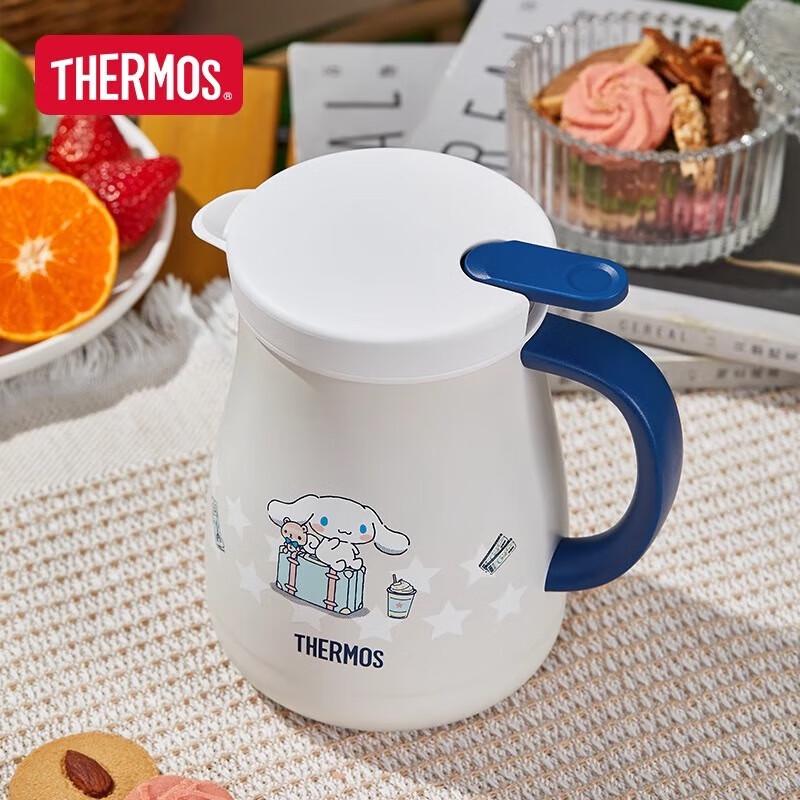 Thermos Cinnamoroll 316L Stainless Steel Insulated Flask with Tea Filter, 800ml