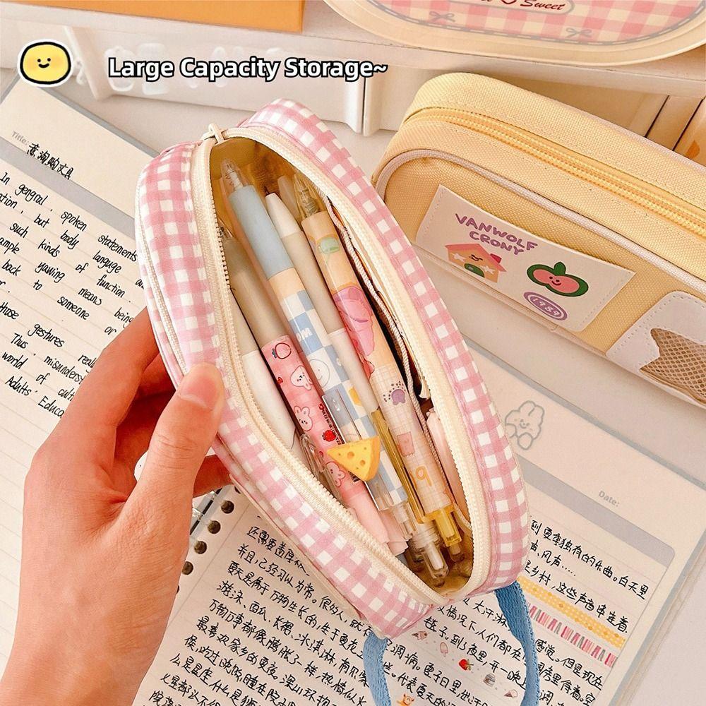 Portable Pencil Case Large Capacity Pen Box New Stationery Organizer  Students