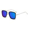 Stylish Men's Square Frame Sunglasses Inspired by Iron Man and Spider-Man - Trendy European and American Design, Large Frame