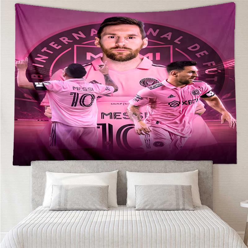 Messi's Pink Tapestry Hanging for Bedroom,Livingroom, Playroom,Decor Art Room Wall Tapestry Holiday and Birthday Gifts
