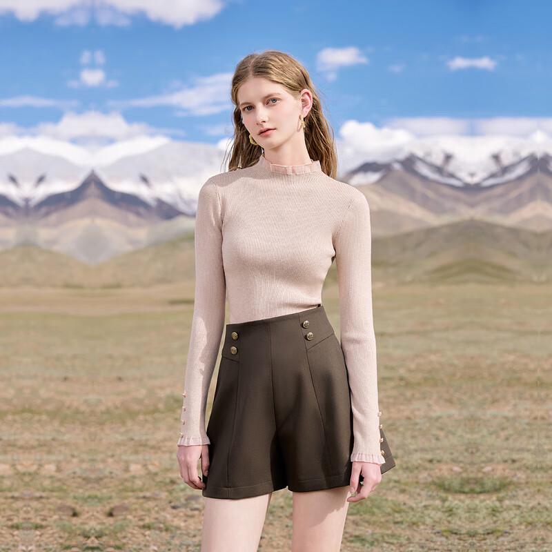 

Autumn Water Beauty Women s A-Line High-Waist Casual Shorts M