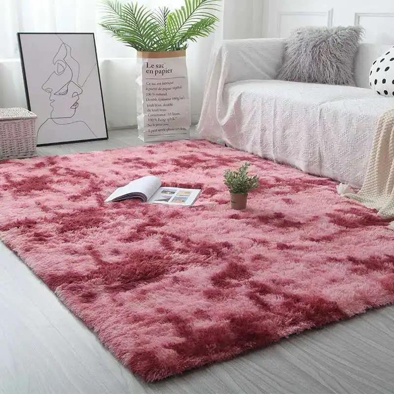 

Luxury Long Velvet Carpet Soft Anti Slip Plush Floor Mat Bedroom Living Room Warm Home Decoration Carpet 60X90CM(2X3FT