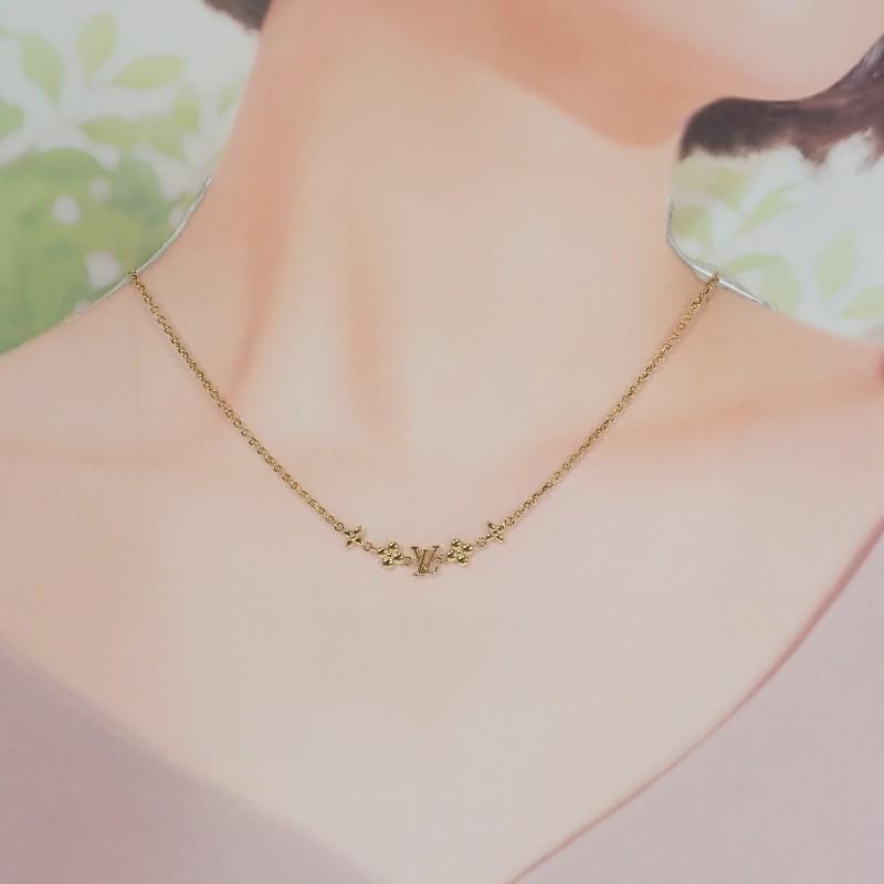 LOUIS VUITTON  M01614 Necklace gold metal Women