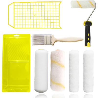 Odowalker Paint Roller Includes Paint Paint Paint Roller and Paint DIY Supplies 8-Piece Set, Roller, Brush, Cover, Tray,