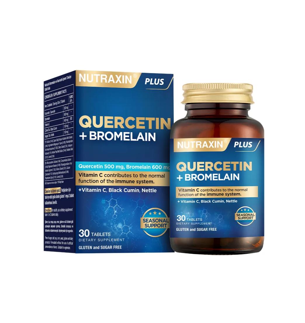 

Nutraxin Quercetin+Bromelain 30 Tablets