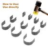 10Pcs Leather Punching Die Set Corner Edge Trimmer Mold Punch Tools Cutter for DIY Craft Making