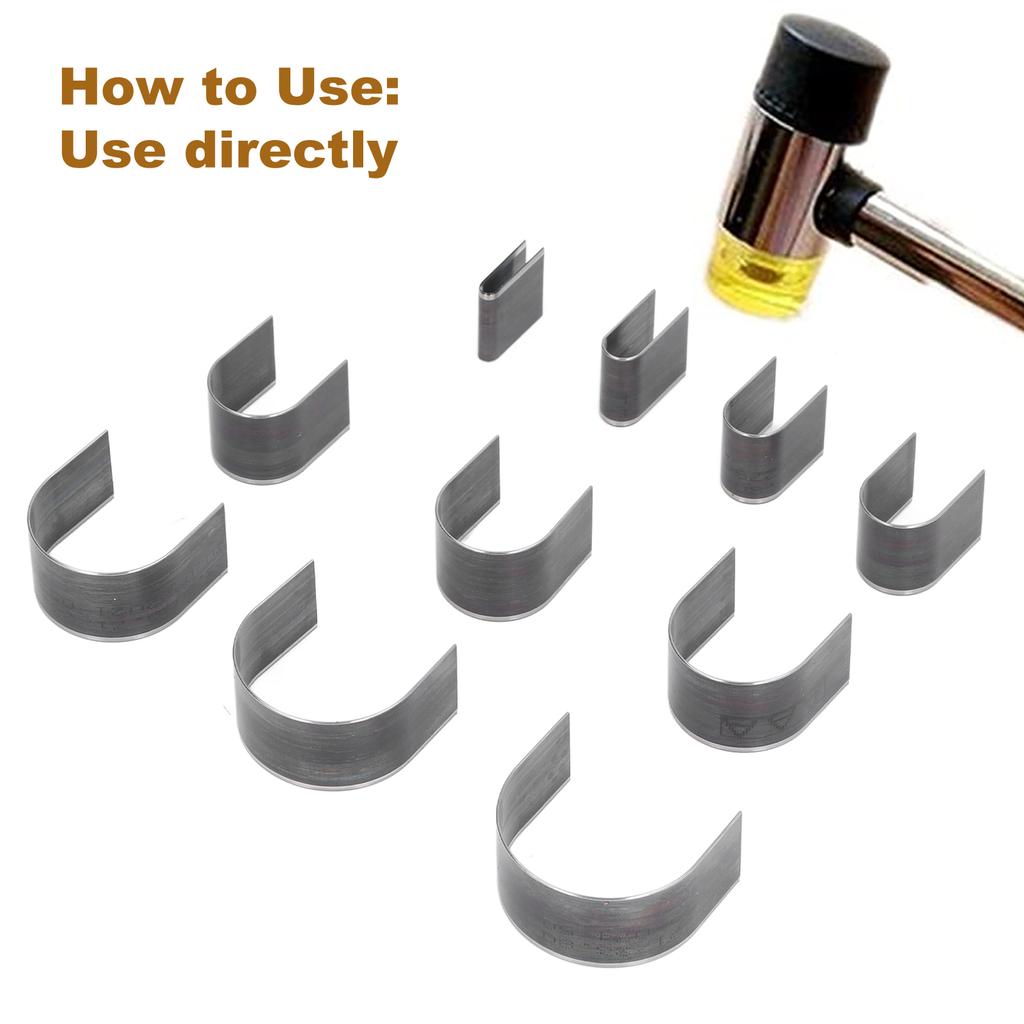 10Pcs Leather Punching Die Set Corner Edge Trimmer Mold Punch Tools Cutter for DIY Craft Making