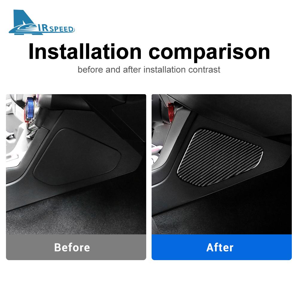 Real Soft Carbon Fiber For Subaru BRZ Toyota GR86 2025 2025 2025 2025 Interior Trim Car Side Knee Panel Sticker Accessories