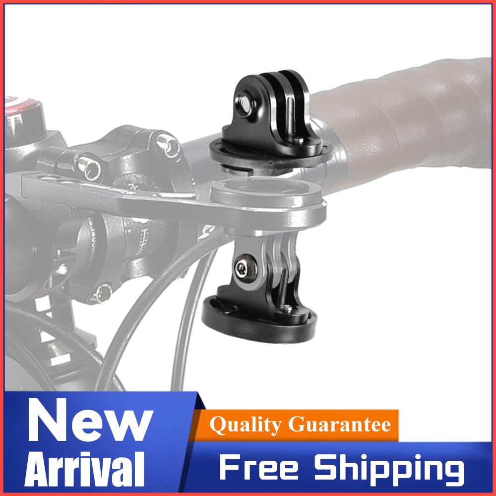 Computer Mount Aluminum Alloy Bike Camera Mount Holder Bracket Adapter Cycling Front Light Bracket Camera Stand for Garmin Gopro