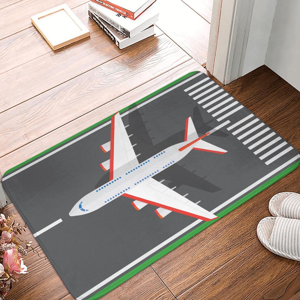 Aviation Departures Arrivals Doormat Anti-Slip Bath Kitchen Mat Bedroom Balcony Floor Door Entrance Carpet Rug