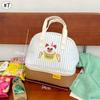Kawaii Lunch Bag Bento Bag Large Capacity Women's Bag Handle Insulated Bento Bag Cute Portable Tote Bag Kitchen Organizers