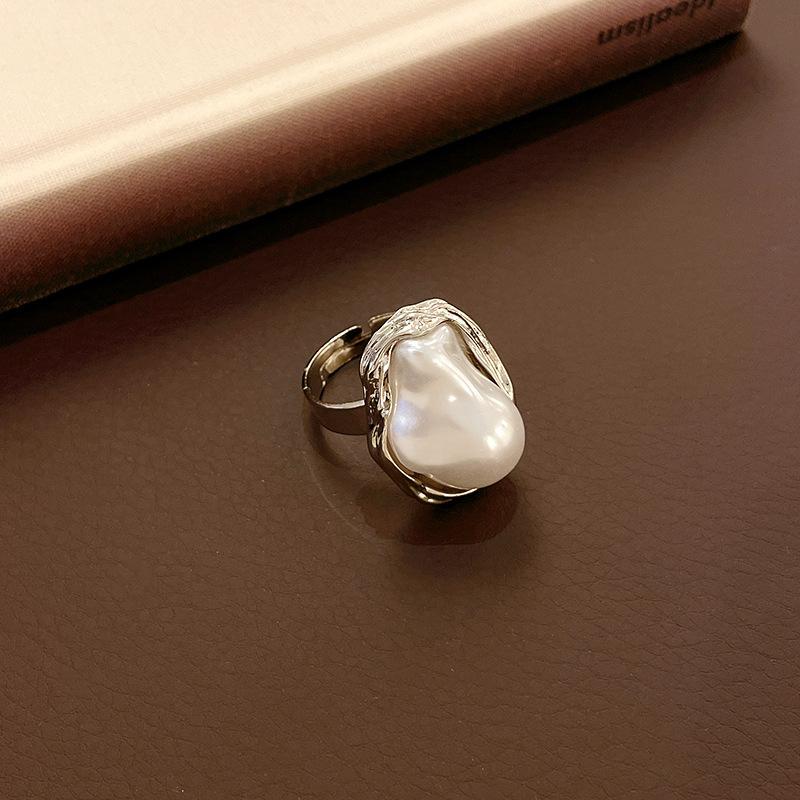 Vintage Palast Blumenring Diamantstil Leichter Luxus Premium Zeigefinger Schmuck