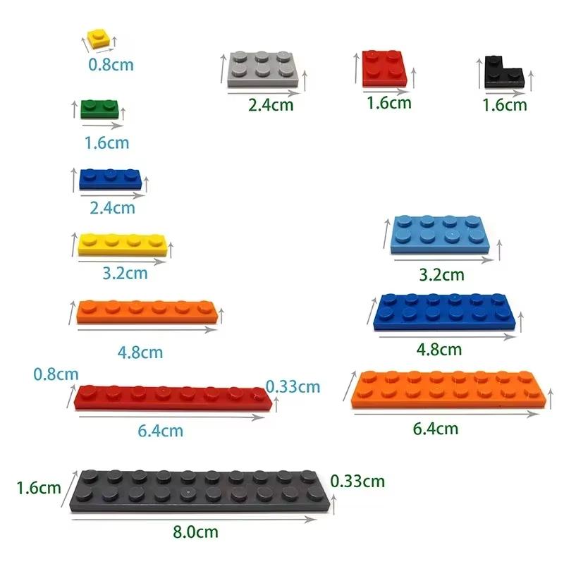 115PCS MOC 3005 1x1 Bricks Building Blocks High-Tech Plate Board Assemble Educational Particle Idea Toys Children Birthday Gifts
