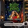 Personalisierte Wandtapisserie, Billie Eilish Individuell Bedruckter Name, Stoff-Wandkunst für Innenraum-Hintergrund