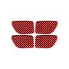 4PCS Carbon Fiber Car Inner Door Handle Bowl Panel Ring Cover Decoration Stickers For Nissan Sentra Sylphy 2016- Accessories