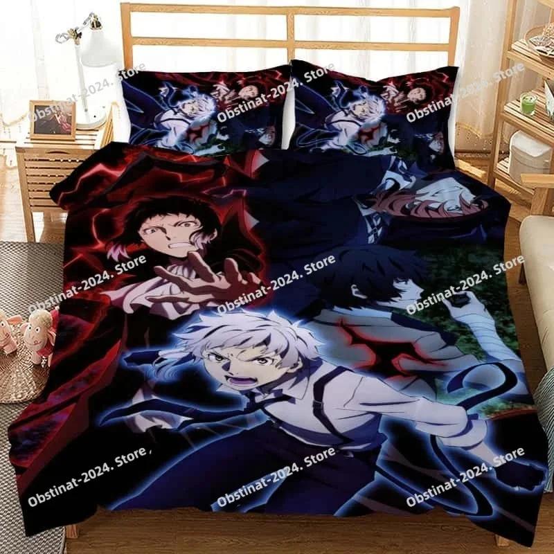 3D Cartoon Duvet Cover Set Bungo Stray Dogs Tales of the Lost Bedding Sets Comforter Duvet Cover Pillowcase For Home Textiles