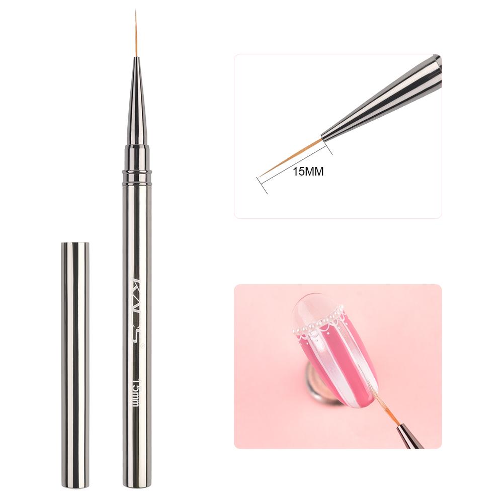 

kads Кисти для дизайна ногтей, кисть для ручной росписи, акриловый УФ-гель, краски, Builder, ручка для рисования, аксессуары для дизайна маникюра «сделай сам» Size 15