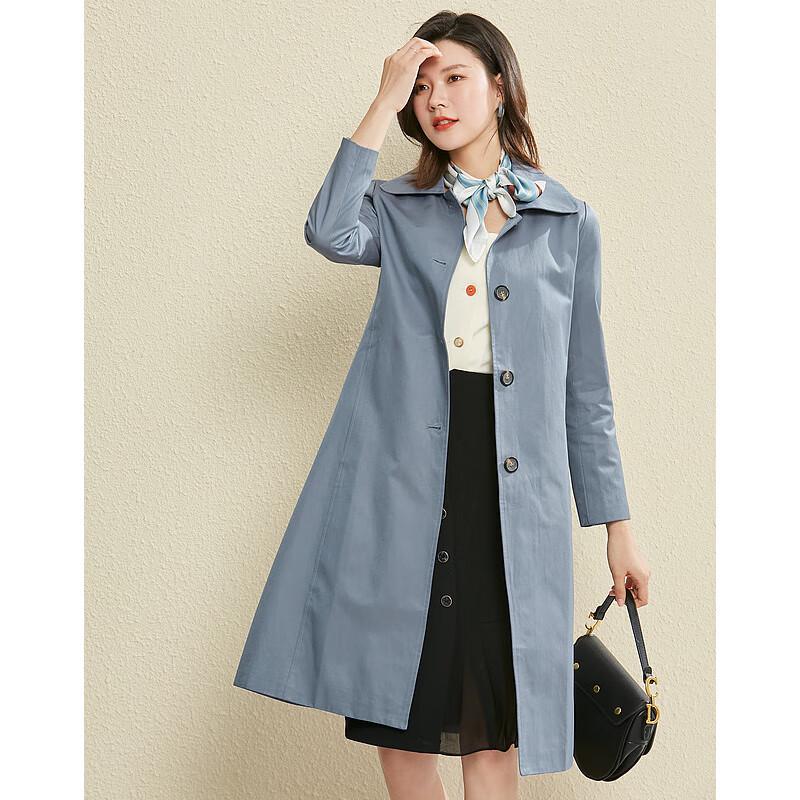 Sisui Nianhua Elegant Loose-Fit Ladies Trench Coat