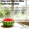 Watermelon Cutter Stainless Steel Portable Kitchen Gadget 2-in-1 Watermelon Slicer & Fork For Kitchen Outdoor Camping Picnic BBQ