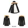 2024 Autumn/Winter Women's Thick Lambswool Cotton Jacket with Removable Hood and Fleece Lining