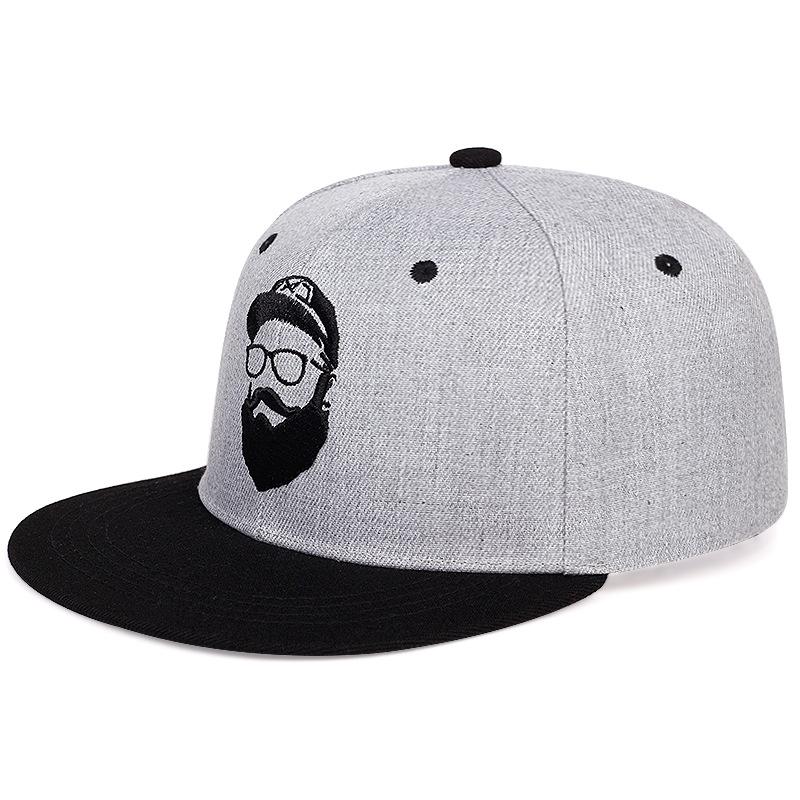 Sommer Unisex Onkel Bart Stickerei Hip-Hop Netzmützen Outdoor Verstellbare Lässige Baseballkappen Sonnenschutzhut
