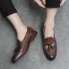 Mocassini da Uomo Stile Street Classico Formale Business Matrimonio Abito da Sera Blazer Smoking Festa Frange Scarpe Taglie Forti