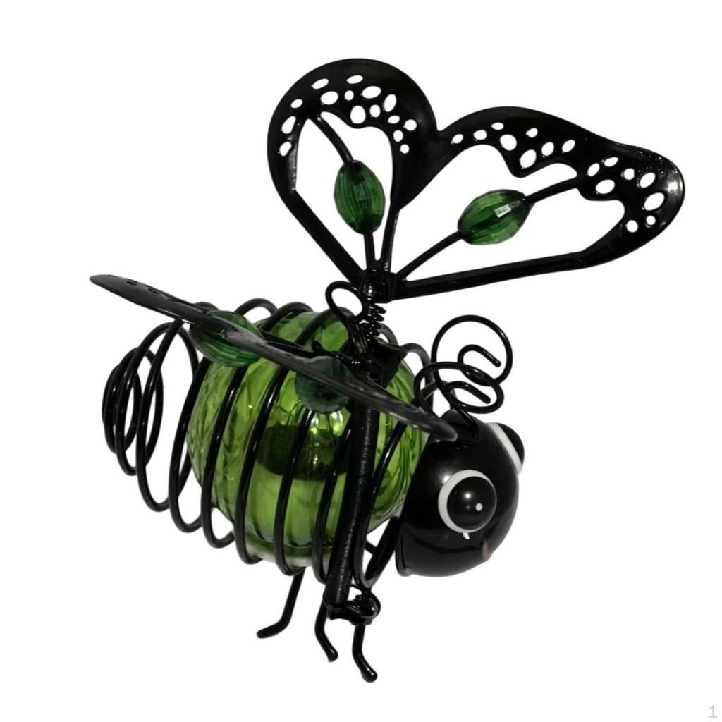 Bee Decoration with Sunlight Collector LED Solar Playful for Yard