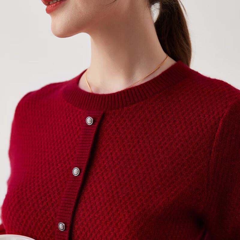 Women's Pure Cashmere Round Neck Pullover Sweater