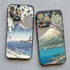 Cherry Japanese Phone Case for iPhone 16 15 14 13 12 11 Pro Max Mini SE 7 8 Plus XR XS X Mount Fuji Shockproof Back Cover Cases