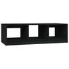 Coffee Table Black 110x50x34 Cm Solid Pine Wood